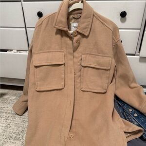 Abercrombie & Fitch Camel Utility Jacket